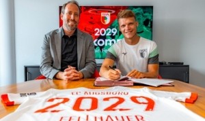 奇异果官方网站-官方：奥格斯堡签下埃弗斯堡27岁中场费尔豪尔，双方签四年合同