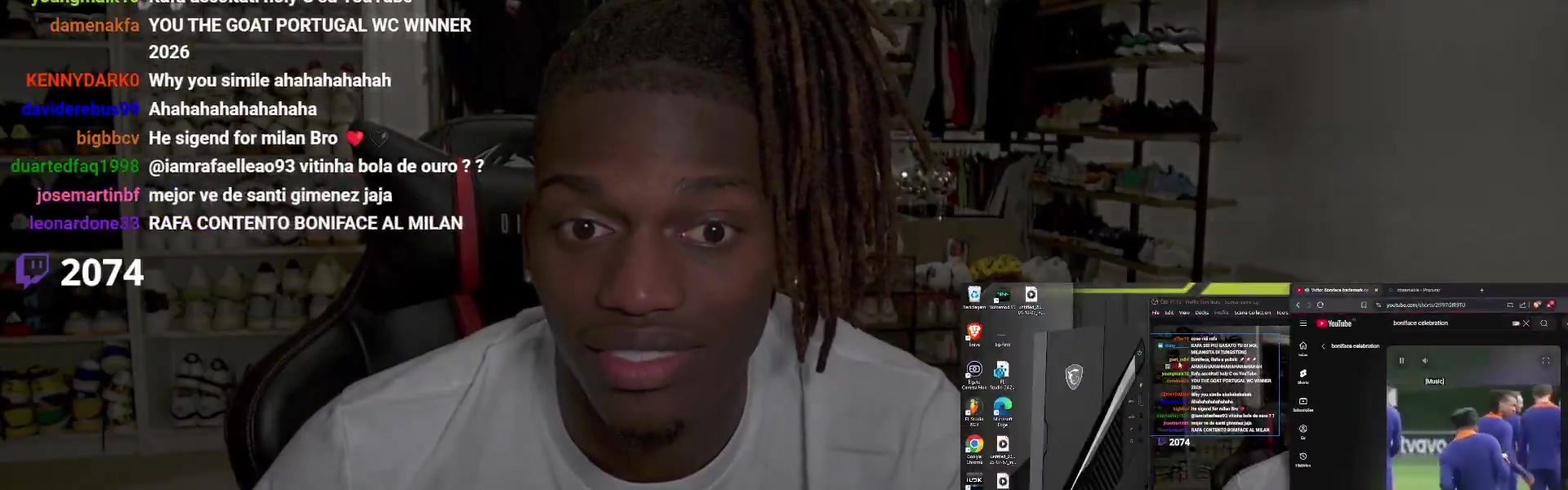 奇异果app-莱奥直播谈博尼法斯：他是我喜欢的球员类型 我的小腿在逐步康复